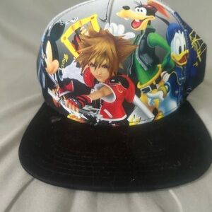 Disney Kingdom Hearts Multi Character Snap-back Hat